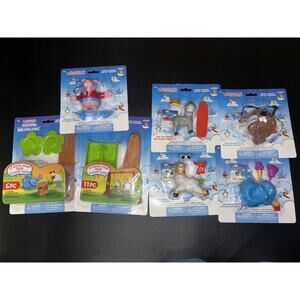 New Waggles Set of 5 Figures Toys Seesaw Swing Pig Donkey Lamb Hippo Dog